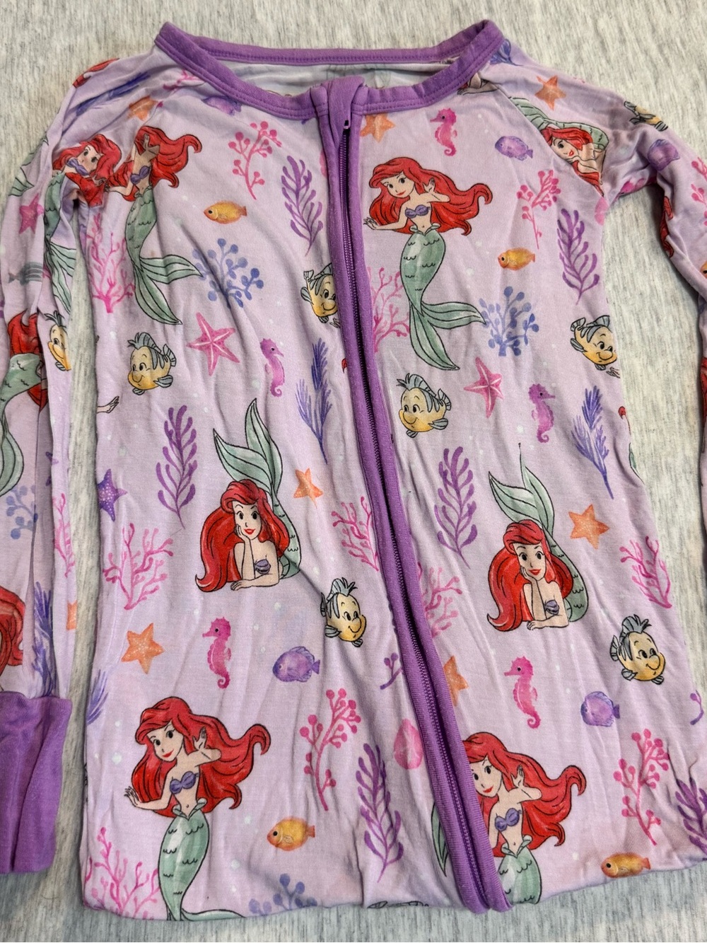 Little Sleepies Little Mermaid Zippie 2T